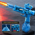 Elektrische Wasserpistole mit LED-Licht & Zielfernrohr – Wiederaufladbarer Wasserblaster